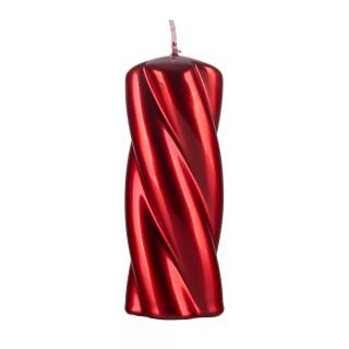 Świeca słupek Donau HOME Laval 50 x 130 mm, ozdobna kolor rubin