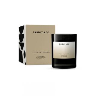 Świeca sojowa Candly & Co 250 g, zapachowa, w szkle zapach No.1