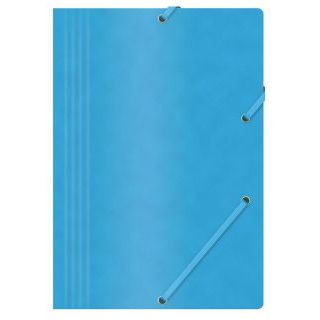 Teczka kartonowa Office Products A4, preszpanowa 390 G, z gumką na rogach niebieska