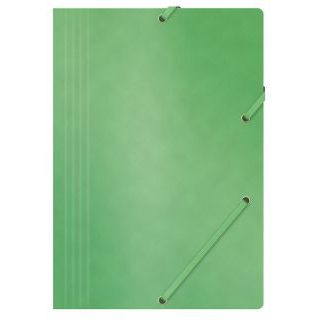 Teczka kartonowa Office Products A4, preszpanowa 390 G, z gumką na rogach zielona
