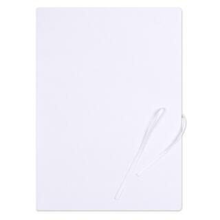 Teczka kartonowa Office Products Premium A4, bezkwasowy karton 350 g, wiązana na sznurek, biała 25 sztuk