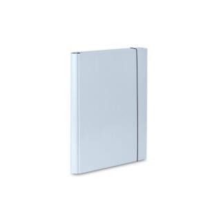 Teczka przestrzenna VauPe A4, grzbiet 4 cm, kartonowa na gumkę, 3-skrzydłowa szary
