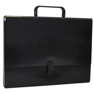 Teczka z rączką Office Products, grzbiet 5 cm, kartonowa czarna