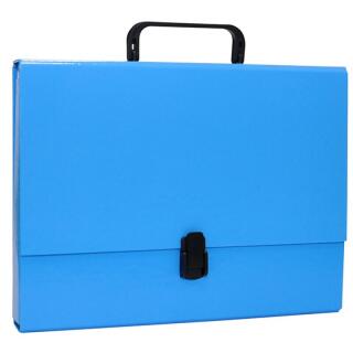 Teczka z rączką Office Products, grzbiet 5 cm, kartonowa niebieska