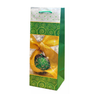 Torebka ozdobna na butelkę 12 x 36 x 9 cm Canpol TG-50S, laminowana, papierowa z uchwytem, mix wzorów miks wzorów