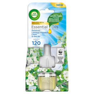 Wkład do odświeżacza powietrza Air Wick Świeże Pranie i Biała Orchidea, elektryczny do gniazdka 19 ml