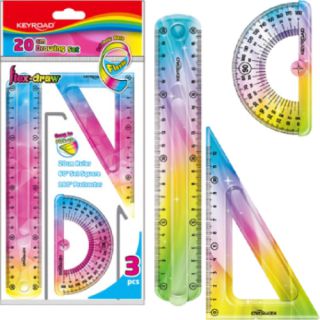 Zestaw geometryczny KEYROAD 3 elementy
 rainbow