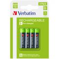 Akumulatorki Verbatim HR03 AAA 950mAh 1,2V, naładowane
 4 sztuki
