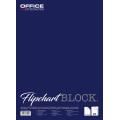 Blok do flipchartów Office Products, biały papier w kratkę, mały 58,5 x 81 cm 20 kartek