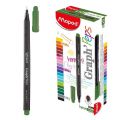 Cienkopis Maped Graph'Peps, końcówka fibrowa 0.4mm zielony