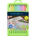 Cienkopis Schneider Line-Up 0,4 mm, zestaw pastelowych kolorów w stojaku 8 kolorów