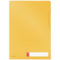 Folder A4 z kieszonką na etykietę Leitz Cosy, żółta 47080019 ciepły żółty
