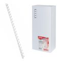 Grzbiety do bindowania 12mm Office Products, do 95 kartek, plastikowe, 100 sztuk białe