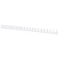 Grzbiety do bindowania Office Products 45mm, do 440 kartek, plastikowe, 50 sztuk białe