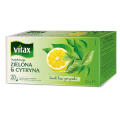 Herbata Vitax Inspiracje Zielona & Cytryna, torebki ze sznureczkami 20 torebek