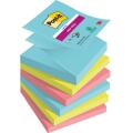 Karteczki harmonijkowe Post-it Super Sticky Z-Notes 76 x 76 mm, kolekcja Cosmic, 3 kolory bloczków 6 x 90 kartek