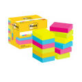 Karteczki samoprzylepne Post-it 38 x 51 mm, kolekcja Energetic, 4 kolory bloczków 12 x 100 kartek