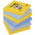 Karteczki samoprzylepne Post-it Super Sticky 76 x 76 mm, kolekcja New York, 3 kolory bloczków 6 x 90 kartek