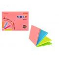 Karteczki samoprzylepne Skick'n Magic Pad 76x101 mm, 4 neonowe kolory 4 x 25 kartek