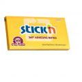 Karteczki samoprzylepne Stick'n z klejem 360 stopni 76x127 mm, bloczek 100 kartek ciemnożółty