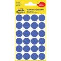 Kółka do zaznaczania Avery Zweckform, usuwalny klej, średnica 18mm, 96 sztuk niebieskie