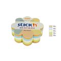 Kostka karteczek samoprzylepnych Stick'n Kwiat 67 x 67 mm, 4 kolory, papier kraft z recyklingu 1 x 250 kartek