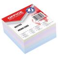 Kostka papierowa Office Products klejona, kolorowe karteczki różne kolory