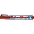 Marker suchościeralny Edding E-360, do białych tablic, okrągła końcówka 1,5-3 mm brązowy