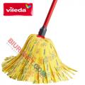 Mop paskowy Vileda Supermocio Soft, trzonek z mopem z wiskozy żółty
