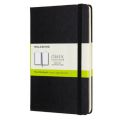 Notes Moleskine Classic M 11,5x18 cm, 208 stron gładkich, twarda oprawa z gumką czarny