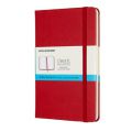 Notes Moleskine Classic M 11,5x18 cm, 208 stron w kropki, twarda oprawa z gumką
 czerwony