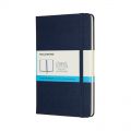 Notes Moleskine Classic M 11,5x18 cm, 208 stron w kropki, twarda oprawa z gumką
 granatowy