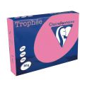 Papier kolorowy Clairefontaine Trophee A4/80g, 500 arkuszy, intensywny różowy