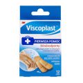 Plastry z opatrunkiem Viscoplast Wodoodporny, 2 rozmiary 12 plastrów