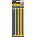 Podkładki filcowe Scotch Ultra Resistant 208 x 15 mm, samoprzylepne, czarno-białe 4 sztuki