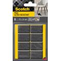Podkładki filcowe Scotch Ultra Resistant 35 x 24 mm, samoprzylepne, czarno-białe 8 sztuk