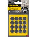 Podkładki filcowe Scotch Ultra Resistant, okrągłe 17 mm, samoprzylepne, szare 16 sztuk