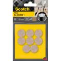 Podkładki wełniane Scotch Extra Soft, okrągłe 22 mm, samoprzylepne, beżowe 8 sztuk