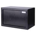 Sejf manualny Donau TECH, metalowy 31 x 20 x 20 cm czarny