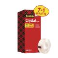 Taśma samoprzylepna Scotch Crystal 19 mm x 33 m, krystaliczna, w pudełku 8 sztuk