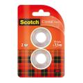 Taśma samoprzylepna Scotch Crystal 19 mm x 7,5 m, krystaliczna 2 sztuki