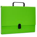 Teczka z rączką Office Products, grzbiet 5 cm, kartonowa jasnozielona