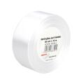 Wstążka satynowa Brewis szeroka 38 mm x 32 m, na szpulce biała