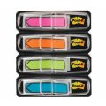 Zakładki indeksujące Post-it 684-ARR4 12x43 mm, neonowe foliowe strzałki, 96 sztuk w dyspenserze 4 kolory