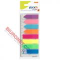 Zakładki indeksujące Stick'n 12x45 mm, foliowe paski i strzałki 21346 8 kolorów x 25 sztuk + linijka