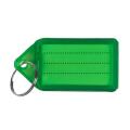 Zawieszki na klucze Q-Connect 55 x 30 mm, sztywne z etykietą opisową, 40 sztuk zielone
