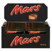 Baton czekoladowy Mars z karmelem i nugatowym nadzieniem