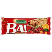 Baton zbożowy BA! Bakalland 40g, Żurawina i Pomarańcza