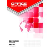 Blok biurowy A4, Office Products, 50 kartek z perforacją, ka...