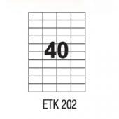 Etykiety uniwersalne APLI, papierowe białe, 100 arkuszy A4
